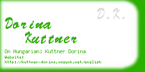 dorina kuttner business card